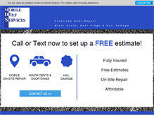 Tablet Screenshot of mobiledentservices.com